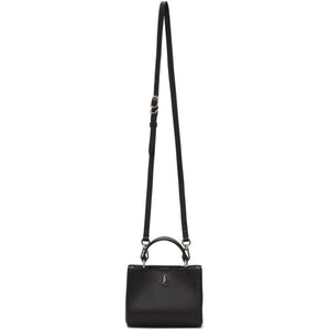 Jimmy Choo Black Mini Varenne Top Handle Bag