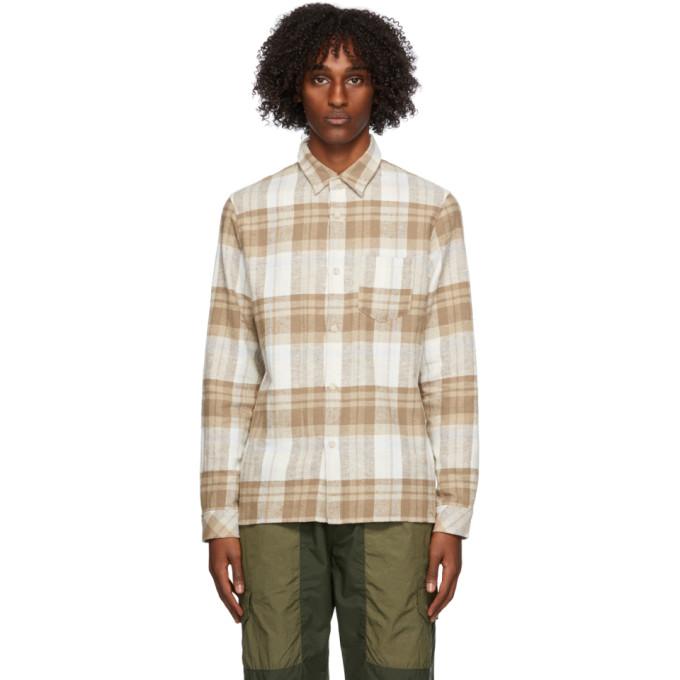 John Elliott Beige Sly Straight Hem Shirt