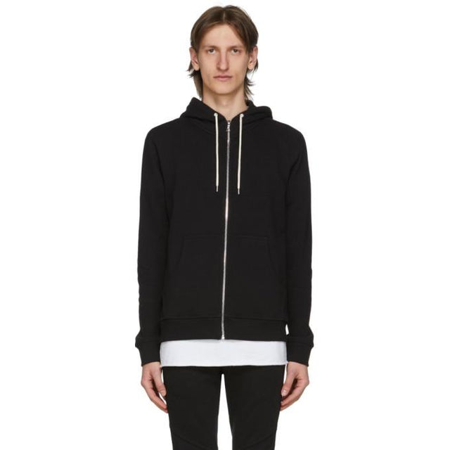 John Elliott Black Flash 2 Full Zip Hoodie
