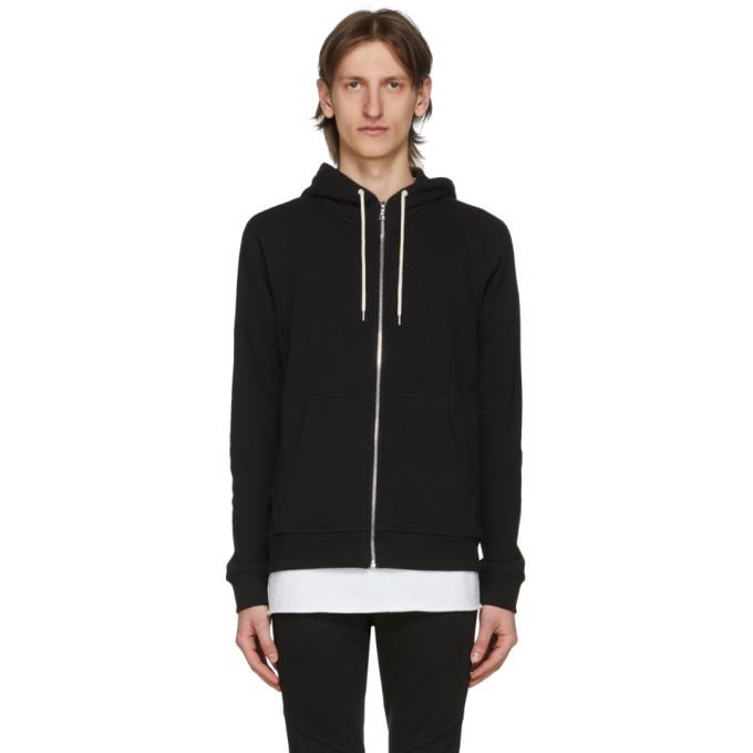 John Elliott Black Flash 2 Full Zip Hoodie
