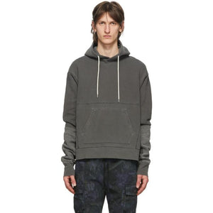 John Elliott Black Loose Stitch Beach Hoodie