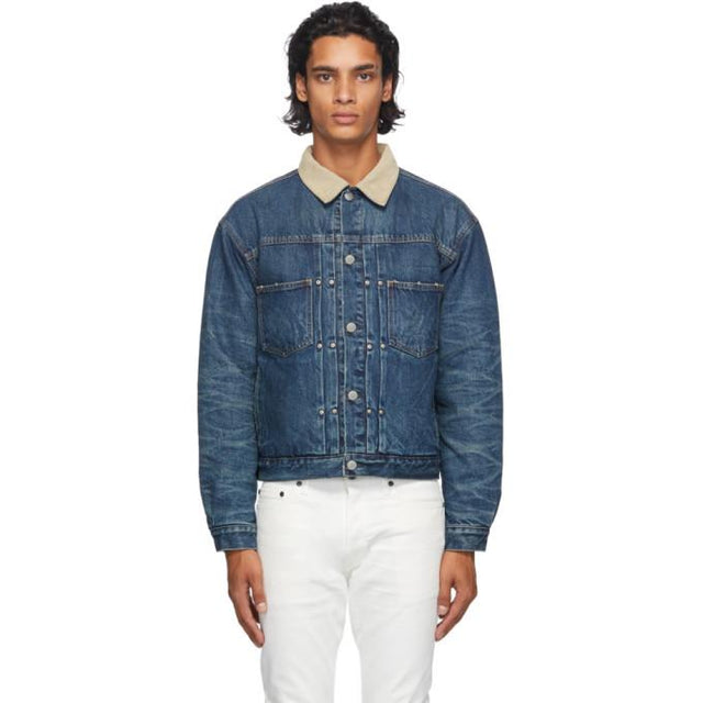 John Elliott Blue Denim Thumper Type II Jacket