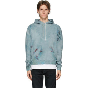 John Elliott Blue Marble Mix Beach Hoodie