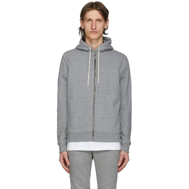 John Elliott Grey Flash 2 Full Zip Hoodie