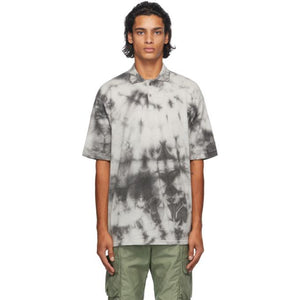 John Elliott Grey Tie-Dye Oversized Polo – BlackSkinny