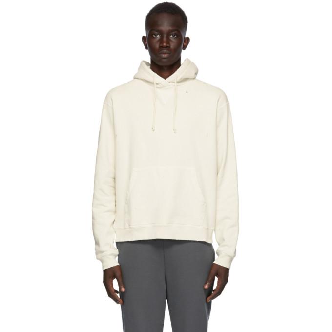John Elliott Off-White Faded Hoodie
