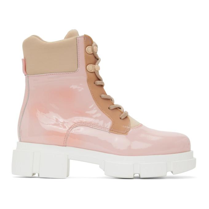 Joshua Sanders Pink Patent Velar Boots