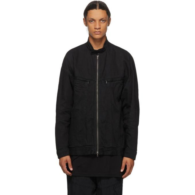 Julius Black Denim Bike Jacket