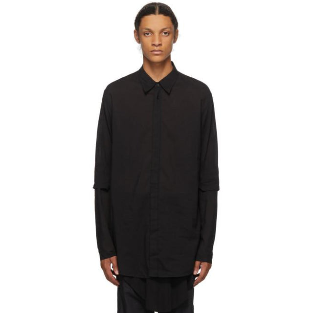 Julius Black Open Elbow Shirt