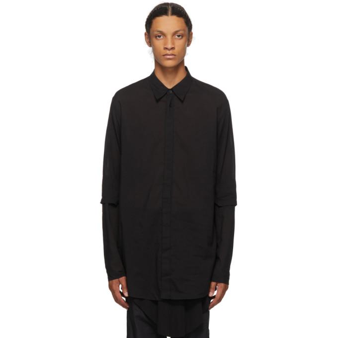 Julius Black Open Elbow Shirt