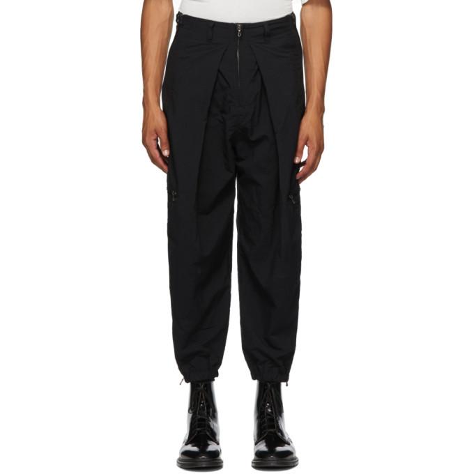 Julius Black Zip Cargo Pants