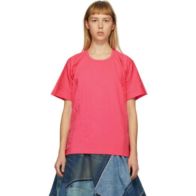 Junya Watanabe Pink Wrinkled T-Shirt