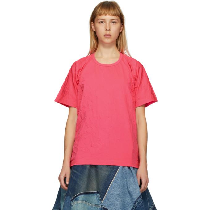 Junya Watanabe Pink Wrinkled T-Shirt