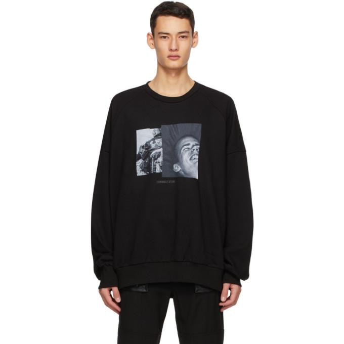 Juun.J Black Face Sweatshirt