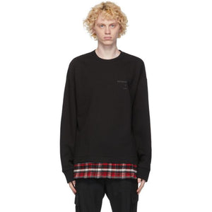 Juun.J Black Layered Sweatshirt