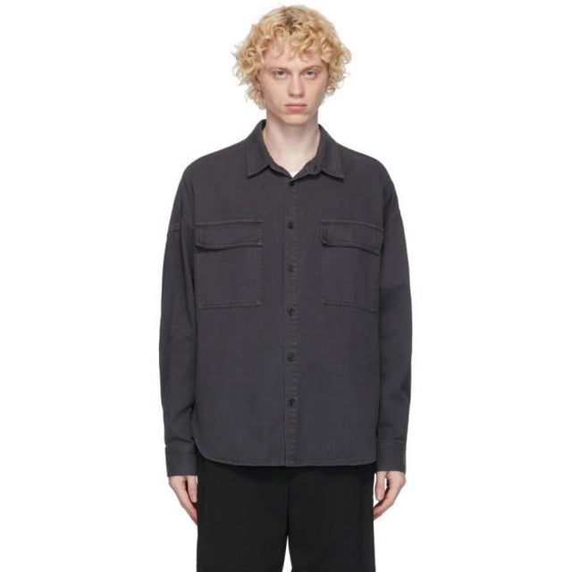 Juun.J Grey Denim Shirt