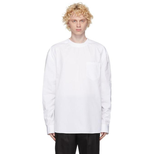 Juun.J White Poplin Sweater