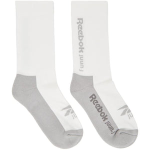 Juun.J White Reebok Edition Jersey Socks