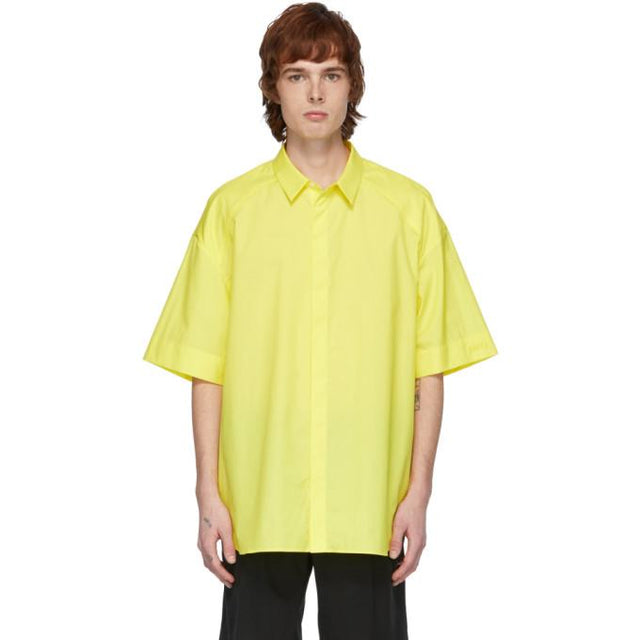 Juun.J Yellow Poplin Shirt