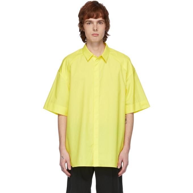 Juun.J Yellow Poplin Shirt
