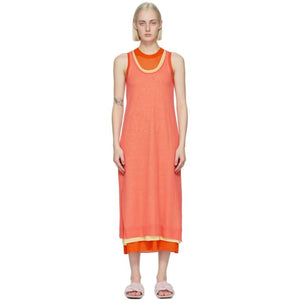 JW Anderson Orange Layered Tank Dress