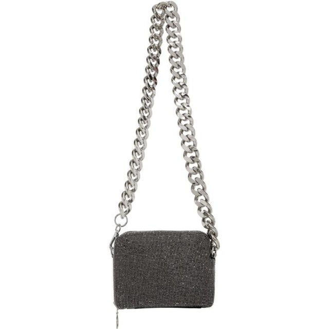 KARA Black Hematite Mesh Camera Bag