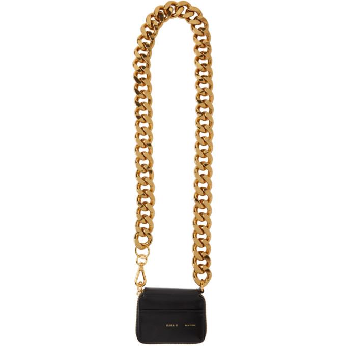 Kara Black and Gold Bike Wallet Bag