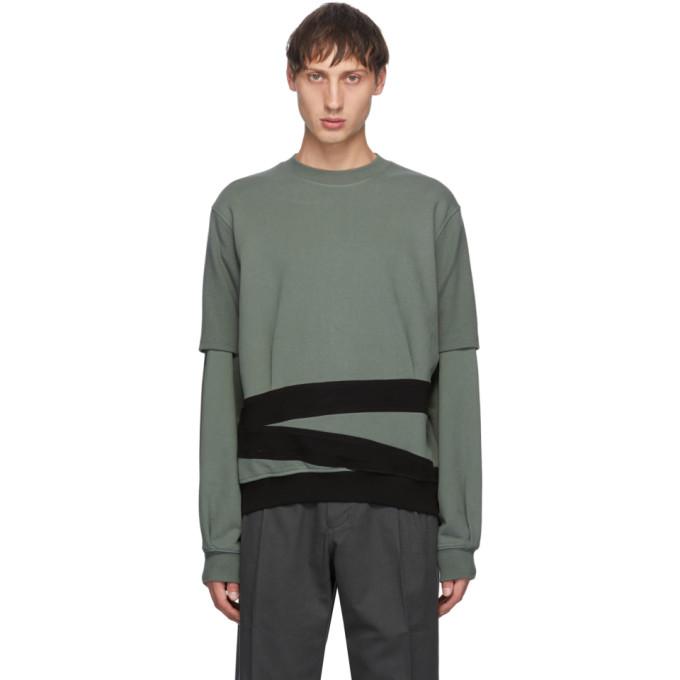Keenkee Green and Black Sculpture Pt. 2 Sweatshirt