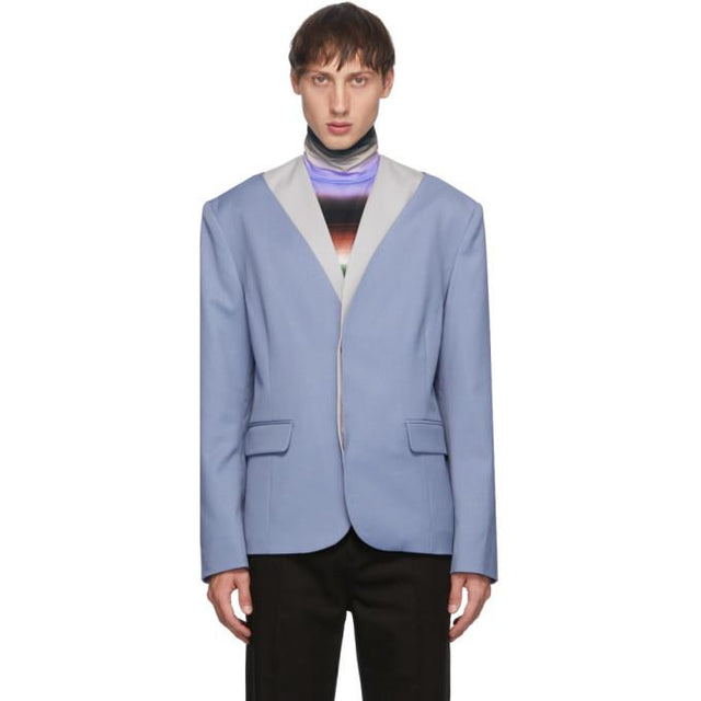 Keenkee Purple Open Chest Blazer