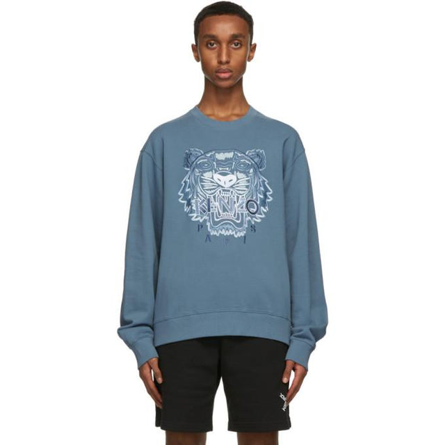 Kenzo Blue Gradient Tiger Sweatshirt