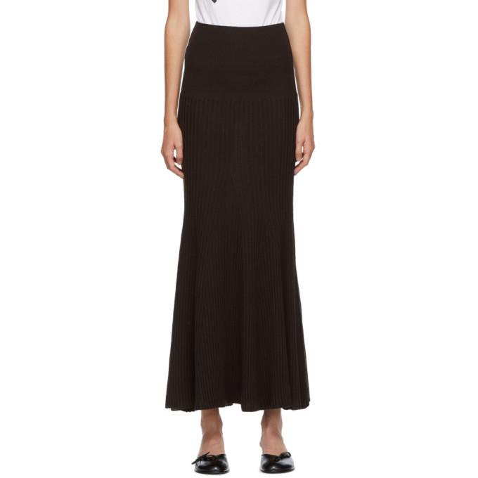 Kenzo Brown Flared Skirt