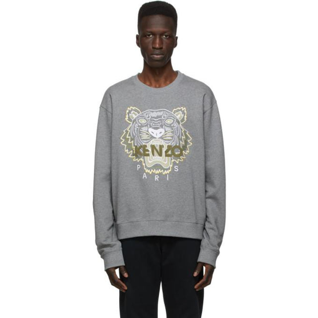 Kenzo Grey Classic Tiger Sweatshirt