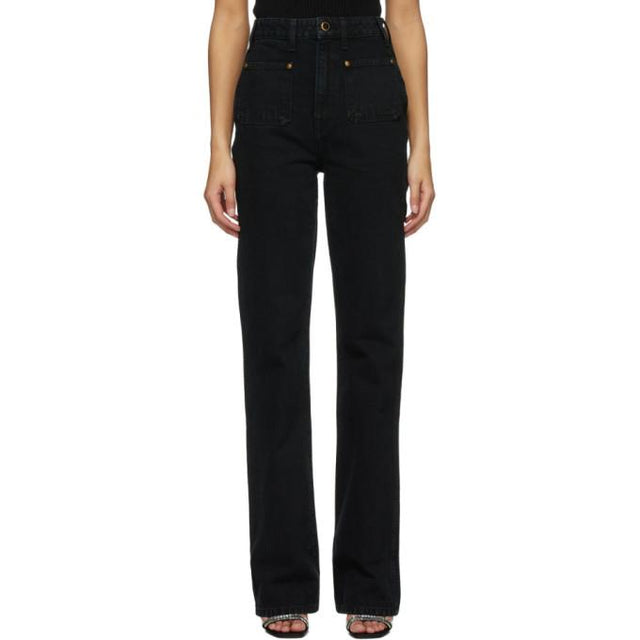 Khaite Black Isabella Jeans