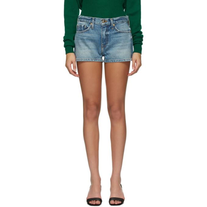 Khaite Blue Charlotte Shorts