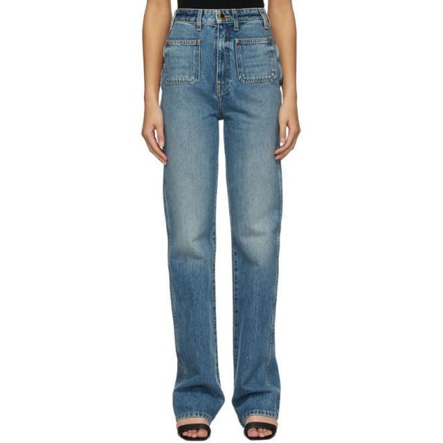 Khaite Blue Isabella Jeans