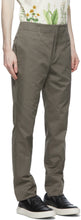 Salvatore Ferragamo Khaki Slim-Fit Trousers