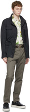Salvatore Ferragamo Khaki Slim-Fit Trousers