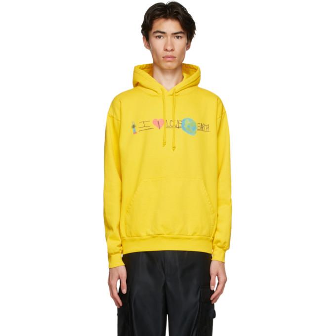 Kids Worldwide Yellow I Love Earth Hoodie