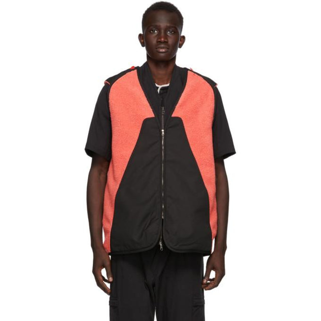 Kiko Kostadinov Pink and Black Nash Vest