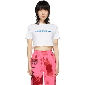 Kirin White Cropped Personal DJ T-Shirt