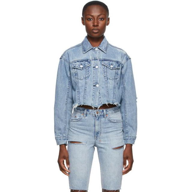 Ksubi Blue Daggerz Crop Jacket