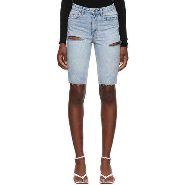 Ksubi Blue Denim App-Laye Shorts