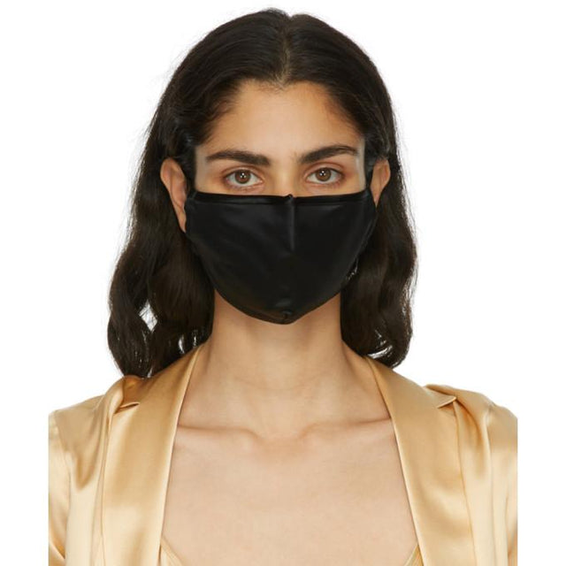 La Perla Black Silk Face Mask