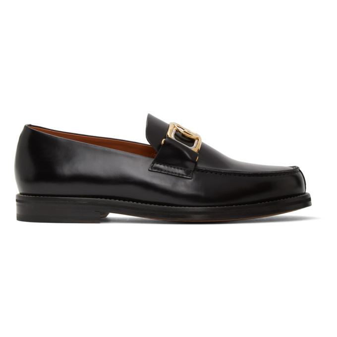 Lanvin Black Swan Loafers