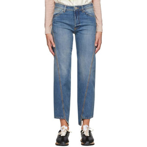 Lanvin Blue Twisted Jeans