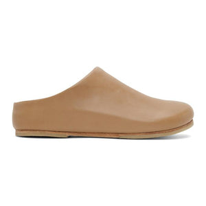 Lauren Manoogian Beige Leather Mono Mule