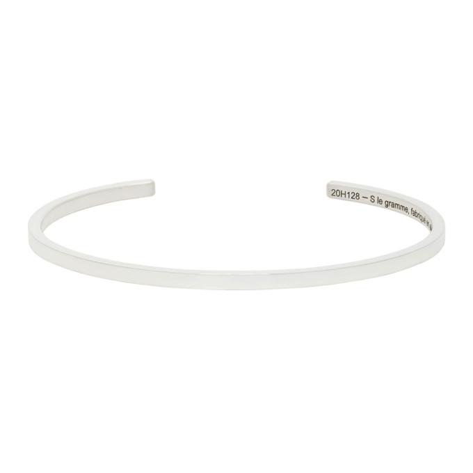 Le Gramme Silver Slick Polished Le 7 Grammes Ribbon Bracelet