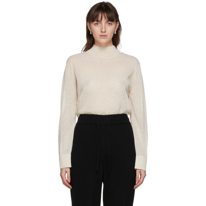 LE17SEPTEMBRE Off-White Sheer Turtleneck