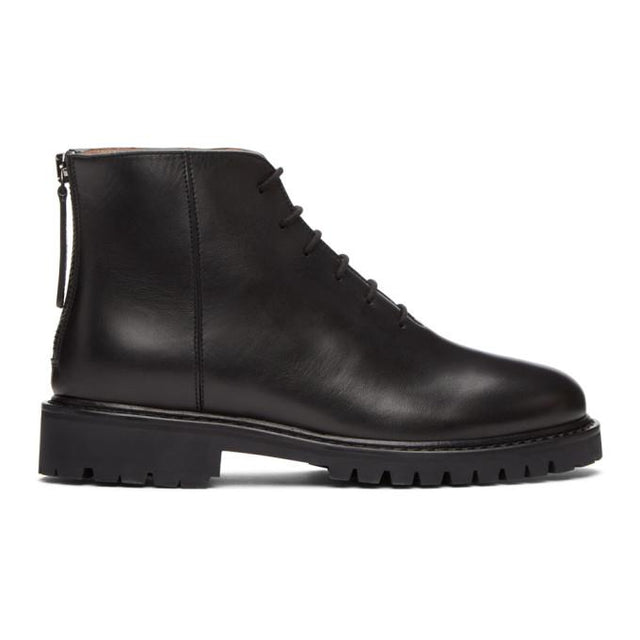 Legres Black Short Combat Boots