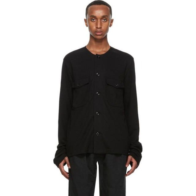 Lemaire Black Felted Shirt